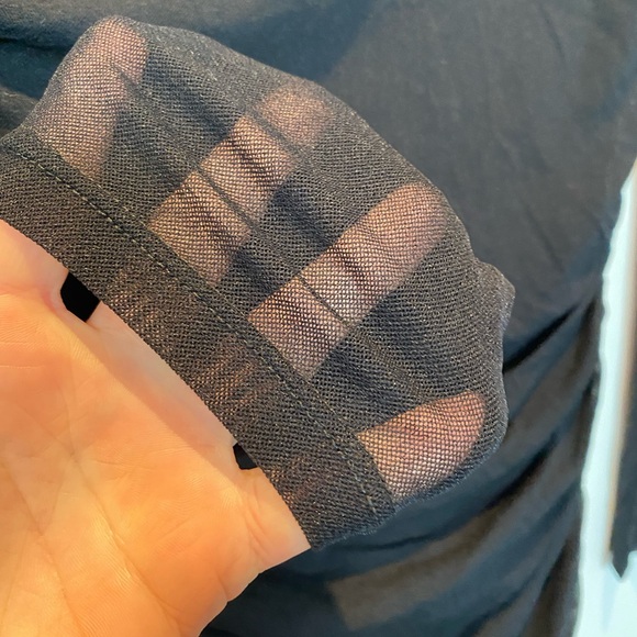 DKNY, ruched mesh dress ,SM, black, NWT - Picture 5 of 7